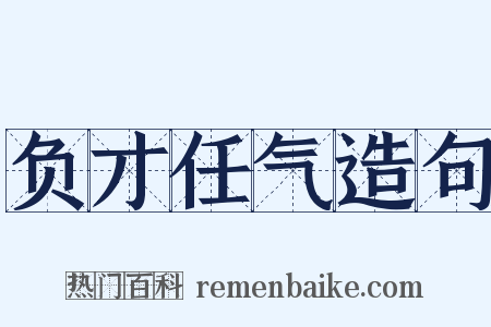 负才任气造句是什么意思的图片